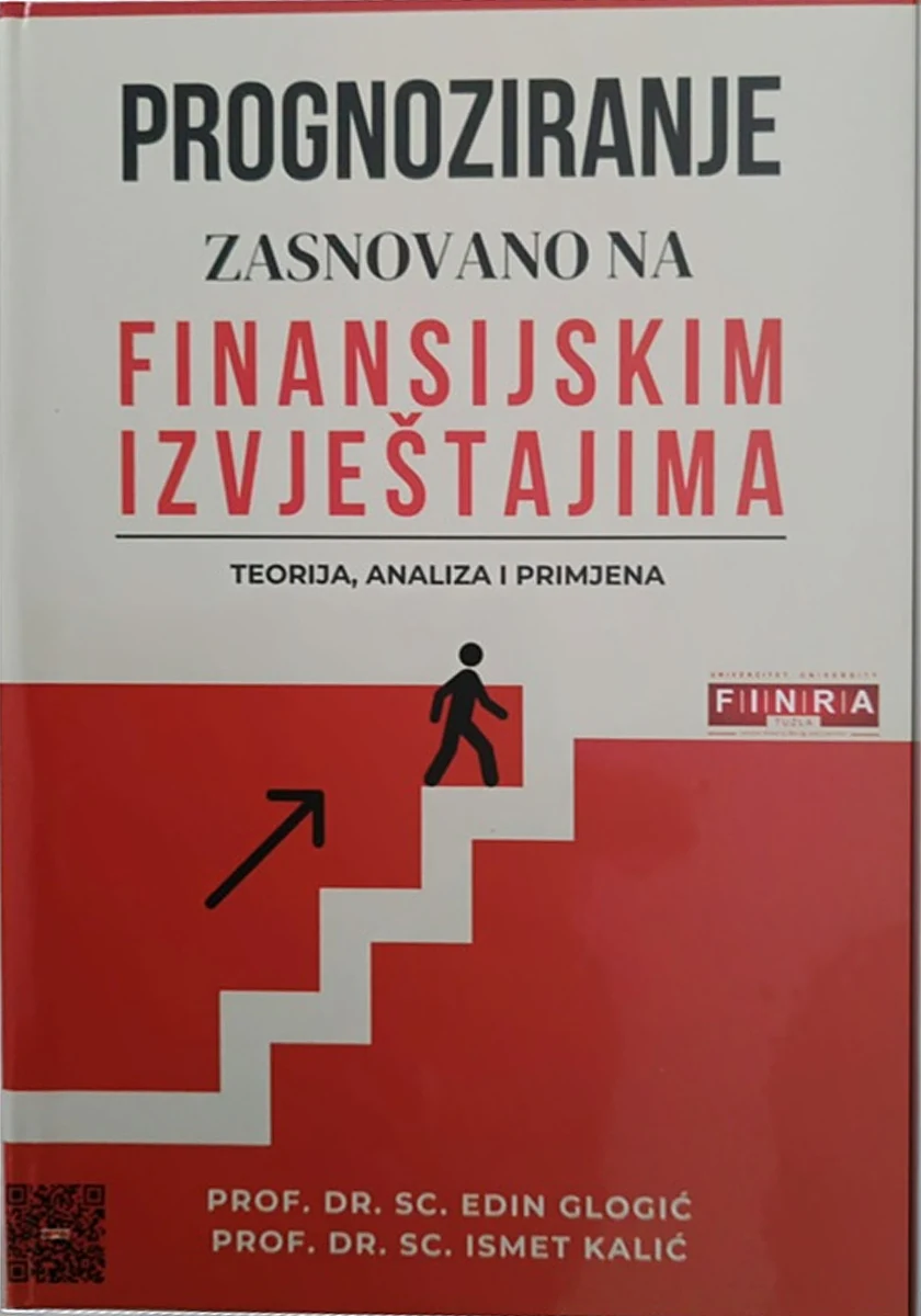 Naslovnica knjige „Prognoziranje zasnovano na finansijskim izvještajima“ — Glogić · Kalić